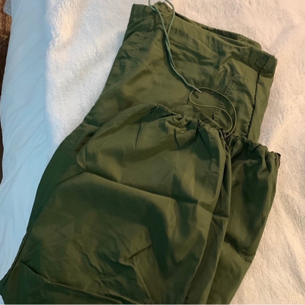 Green Parachute Pants
